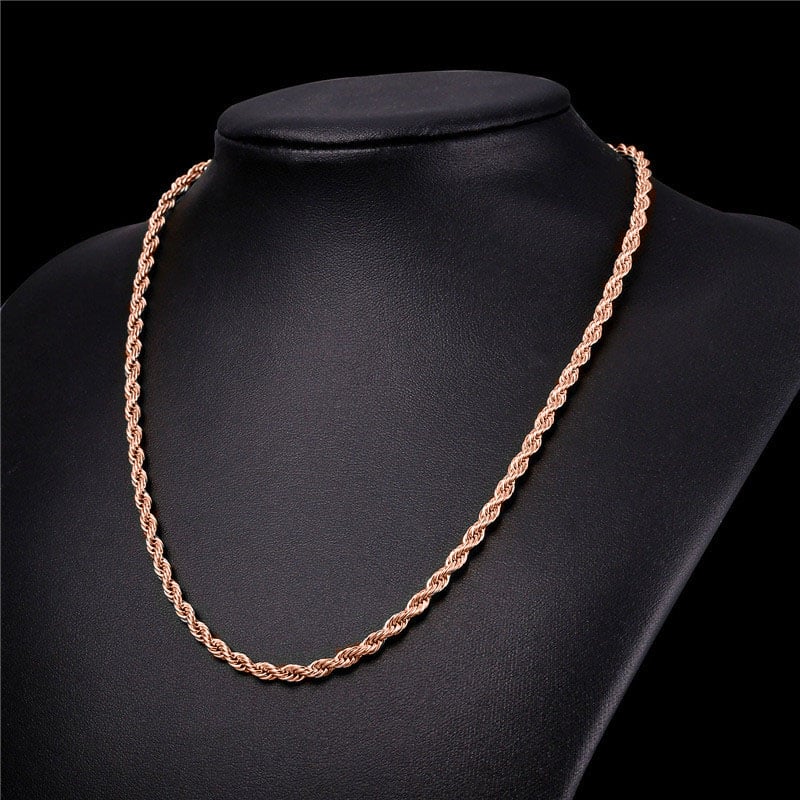 Stainless Steel 5mm Rope Chain 18" - 30" Image 1