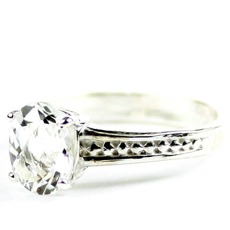 SR371 Silver Topaz 925 Sterling Silver Ladies Ring, Image 2