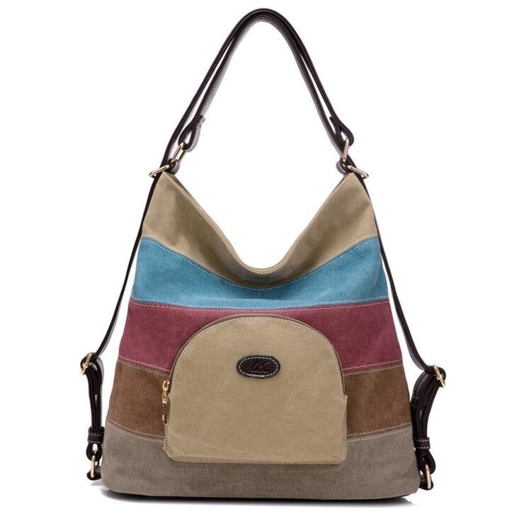 Fashion Multi-functional Canvas Bag Image 2