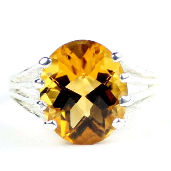 SR280 Citrine Sterling Silver Ring Image 1