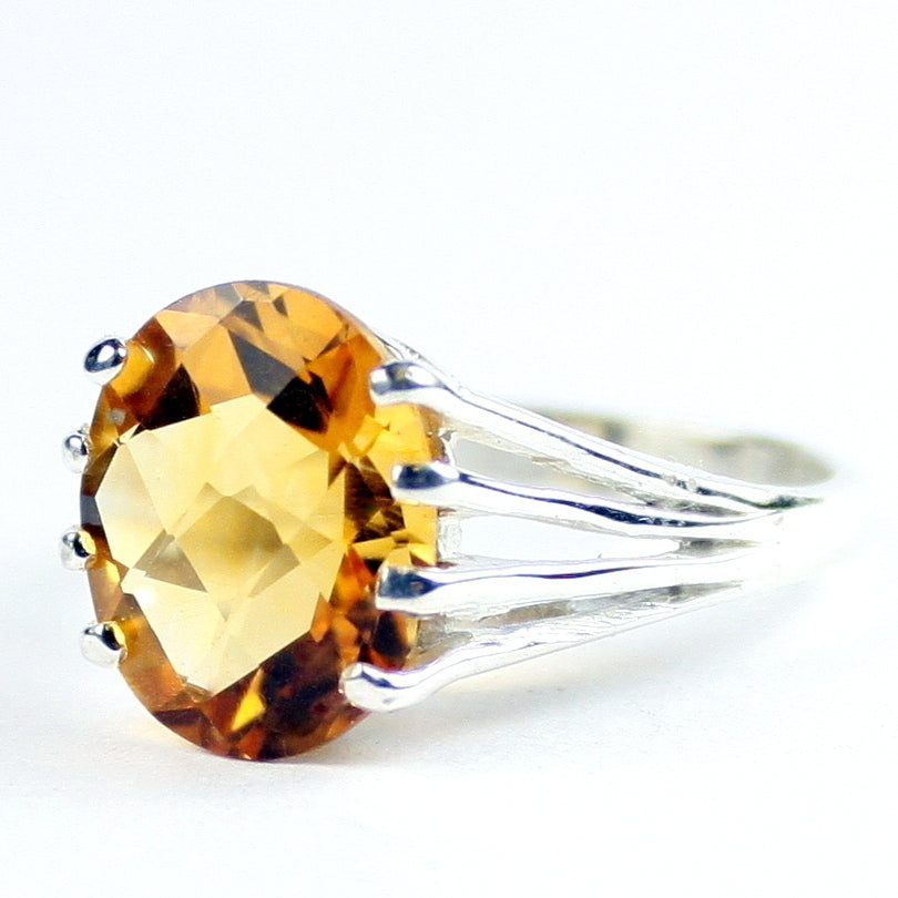 SR280 Citrine Sterling Silver Ring Image 2