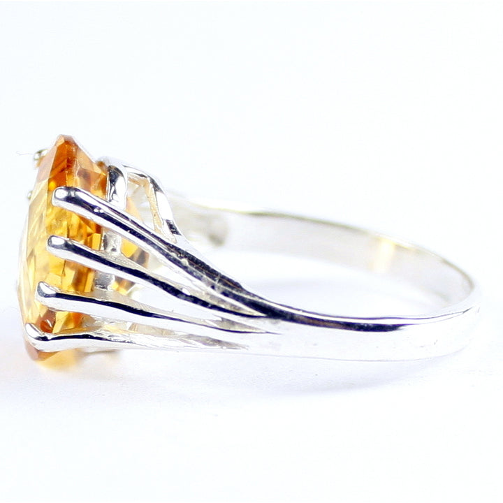 SR280 Citrine Sterling Silver Ring Image 3