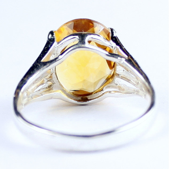 SR280 Citrine Sterling Silver Ring Image 4