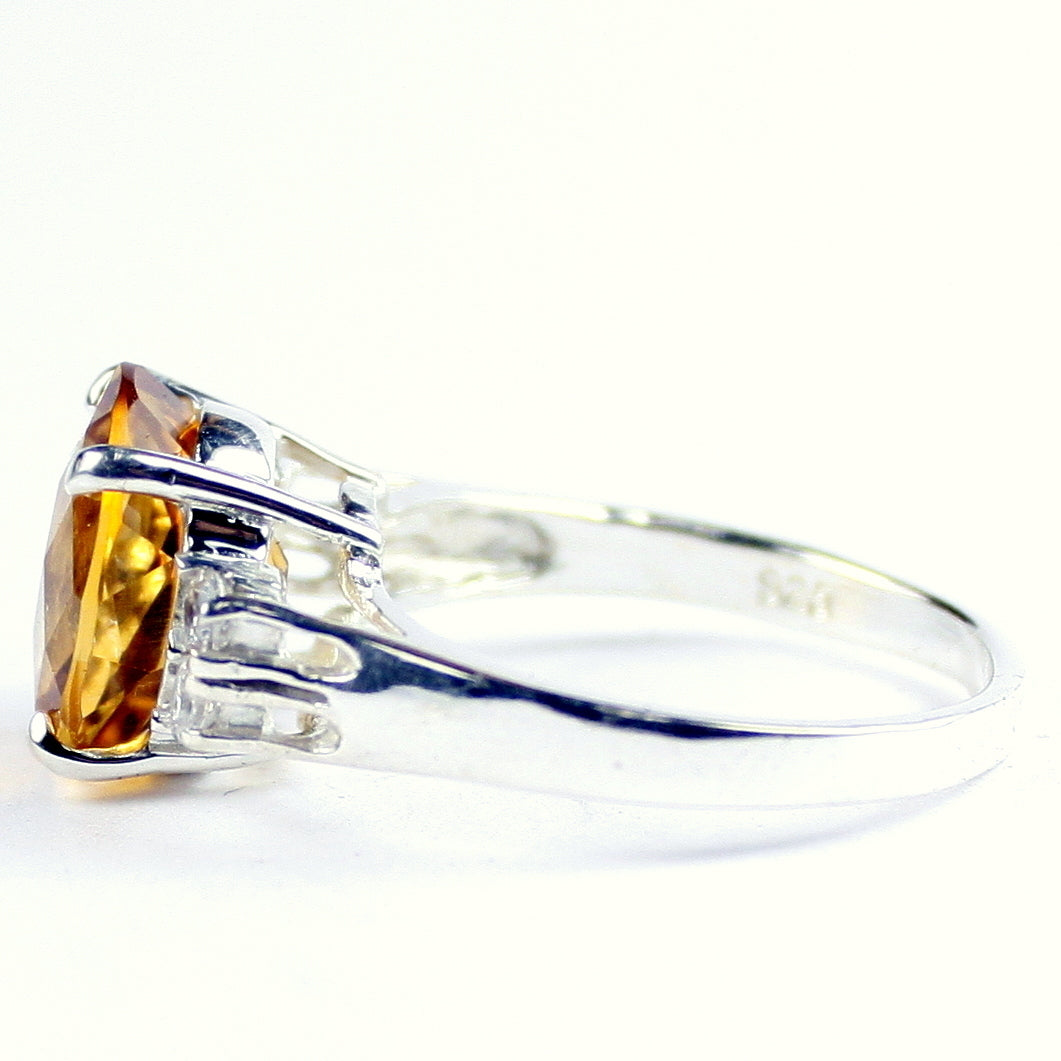 SR244 Citrine 925 Sterling Silver Ring, Image 3