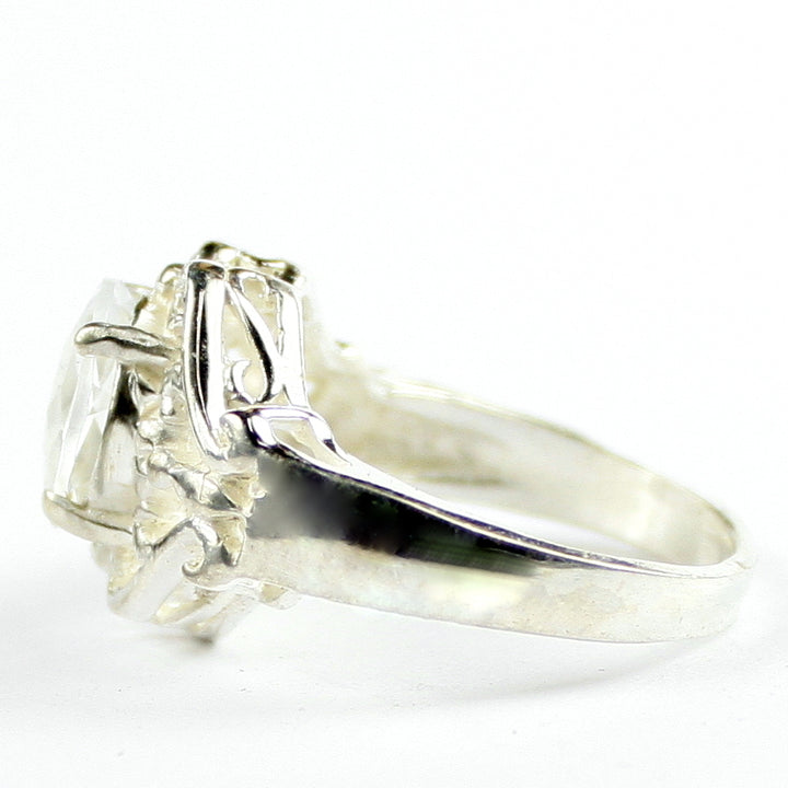 SR169 Silver Topaz 925 Sterling Silver Ladies Rings, Image 3