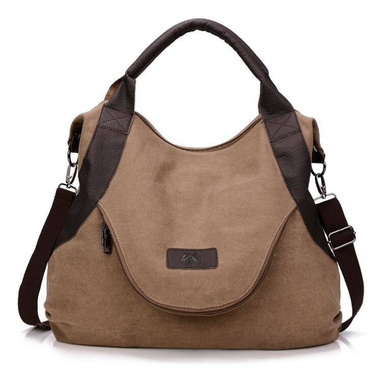 Shoulder Messenger Bag Casual Travel Canvas Bag Image 1