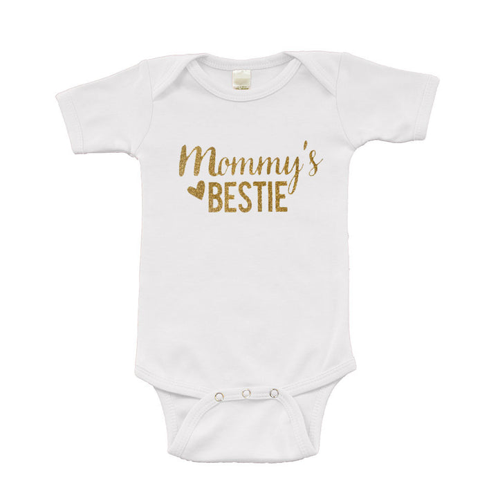 Infant Short Sleeve Onesie - Mommys Bestie Image 1