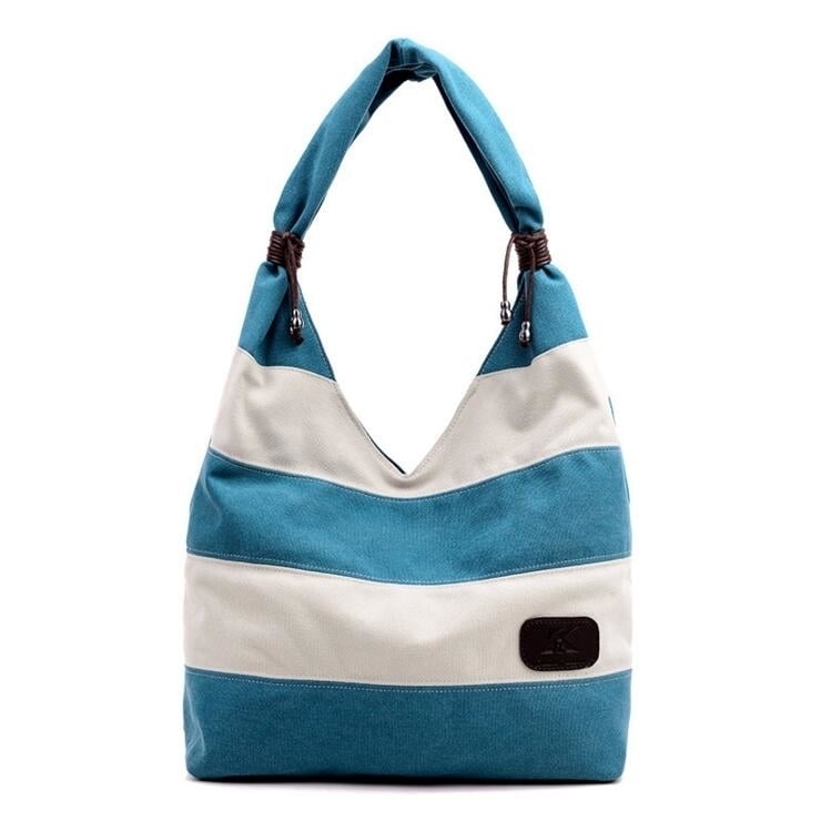 Striped Handbag Shoulder Bag Image 1