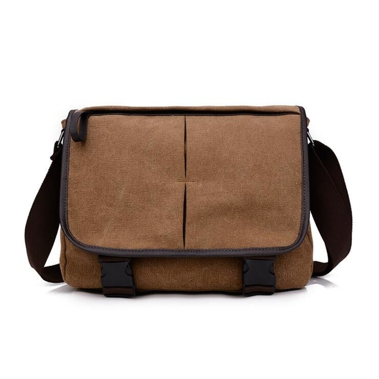 Shoulder Messenger Casual Canvas Bag Image 1