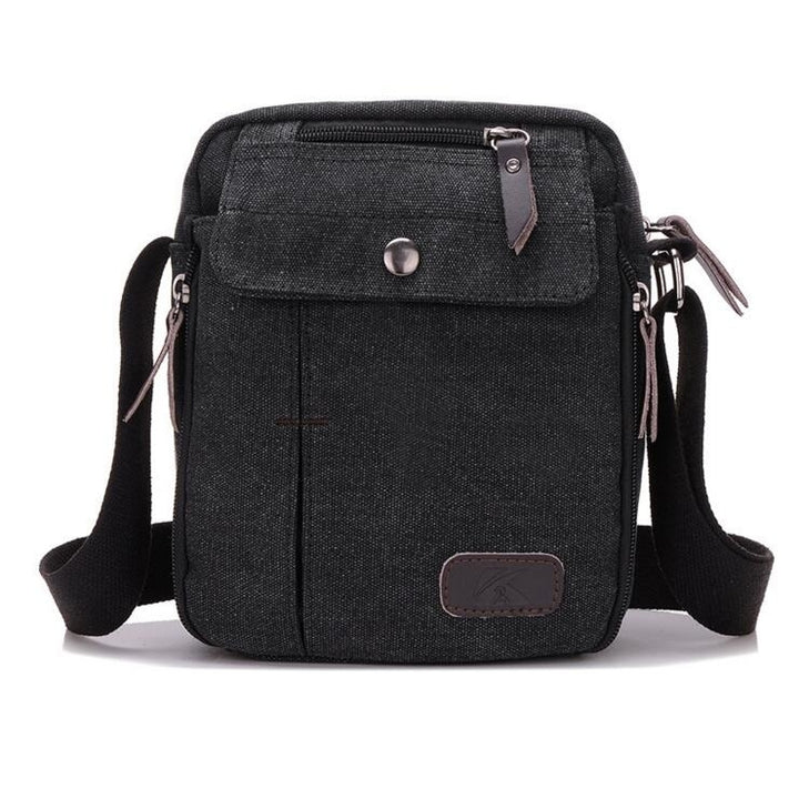 Multi-compartment Shoulder Canvas Bag Image 3