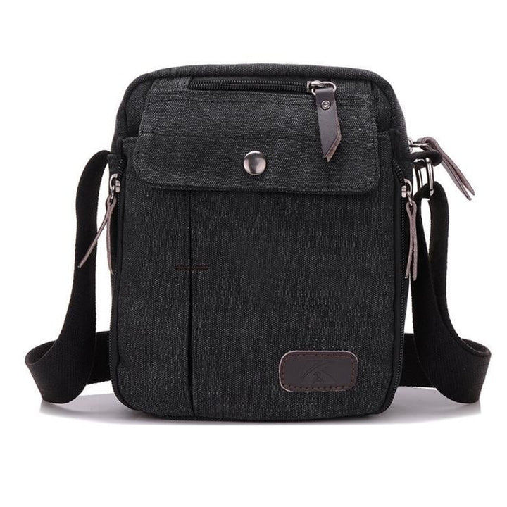 Multi-compartment Shoulder Canvas Bag Image 1