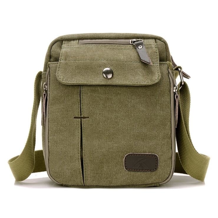 Multi-compartment Shoulder Canvas Bag Image 1