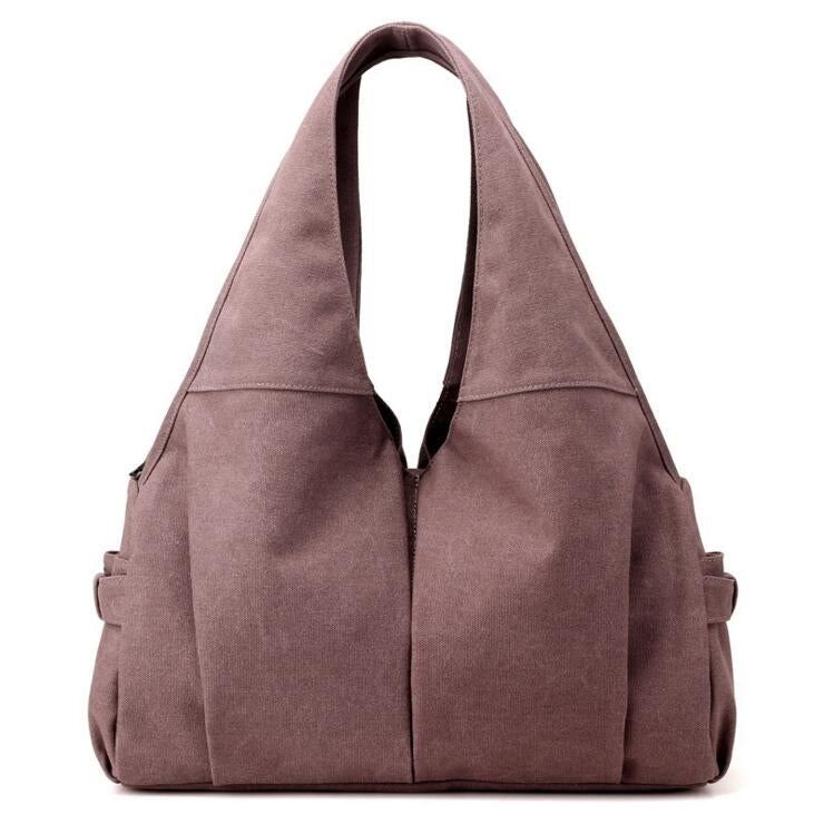 Fashion Simple Wild Large Canvas Handbags Image 6