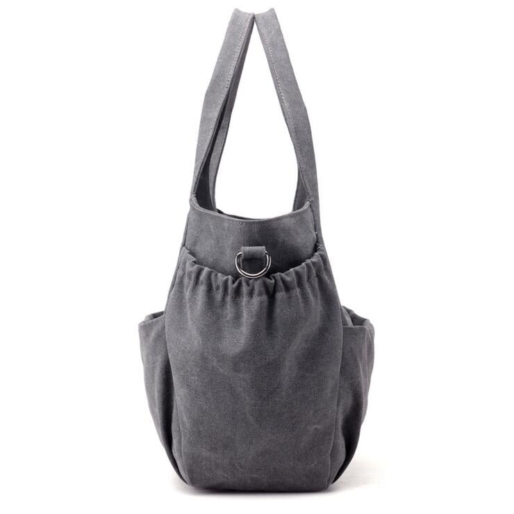 Simple And Stylish Large Capacity Canvas Bag Image 7