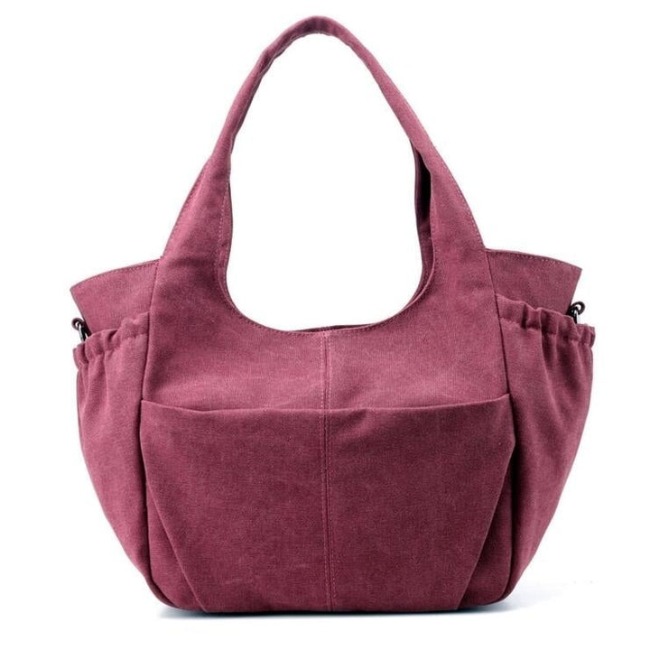 Simple And Stylish Large Capacity Canvas Bag Image 4