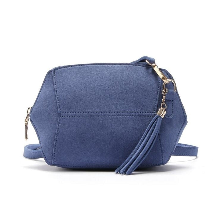 Simple Frosted Tassel Shoulder Bag Image 1