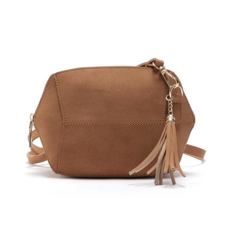 Simple Frosted Tassel Shoulder Bag Image 1