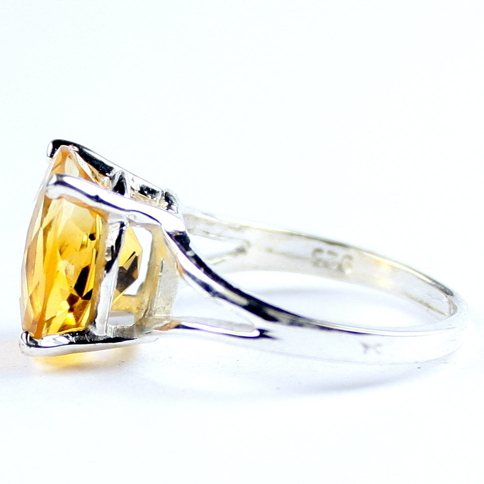 SR132 Citrine 925 Sterling Silver Ring, Image 3