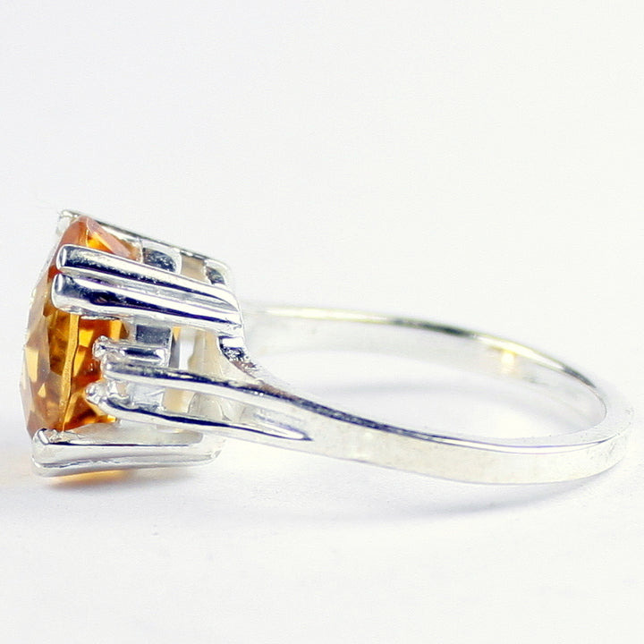 SR155 Citrine 925 Sterling Silver Ring, Image 3