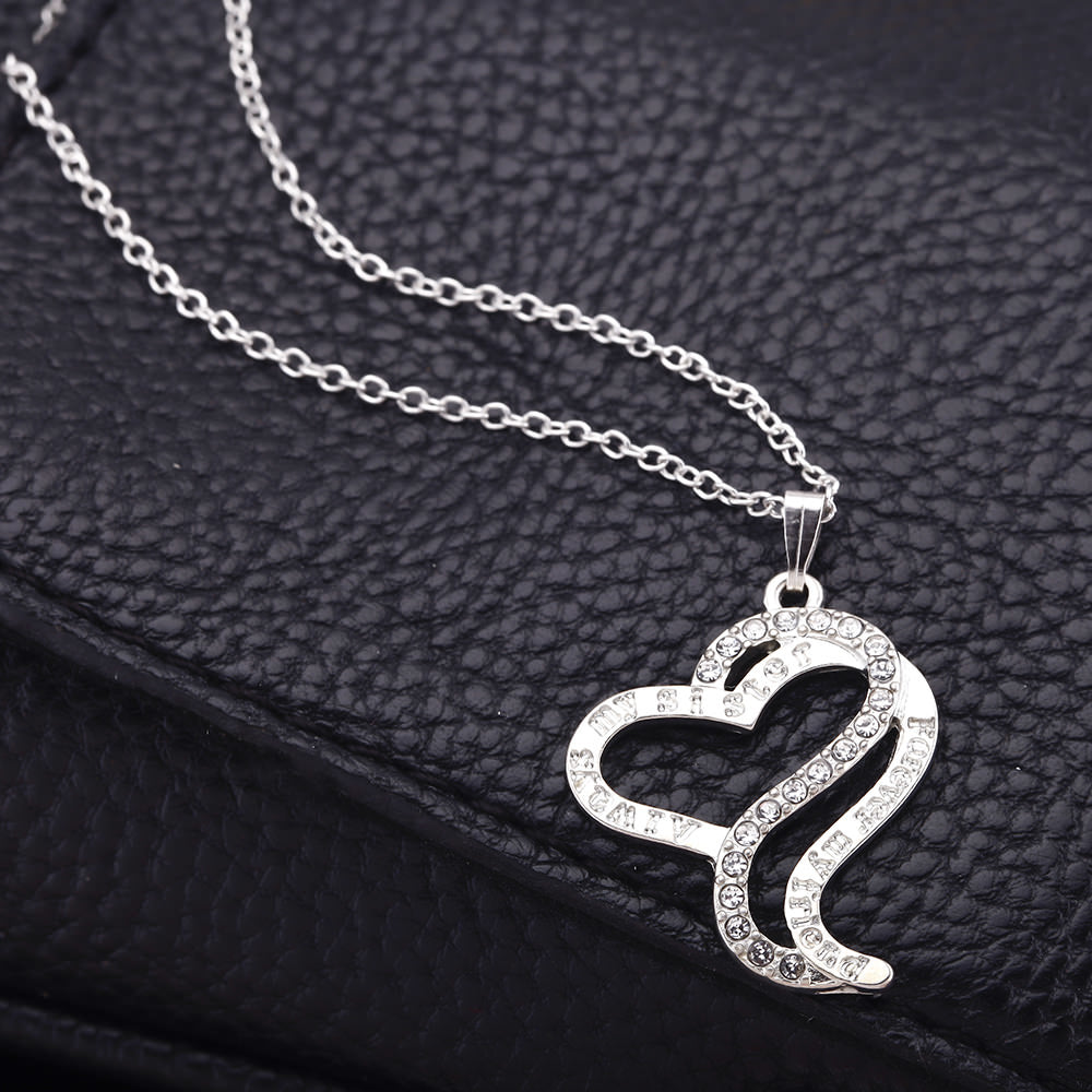 "Forever My Friend,Always My Sister" Heart Necklace Image 2