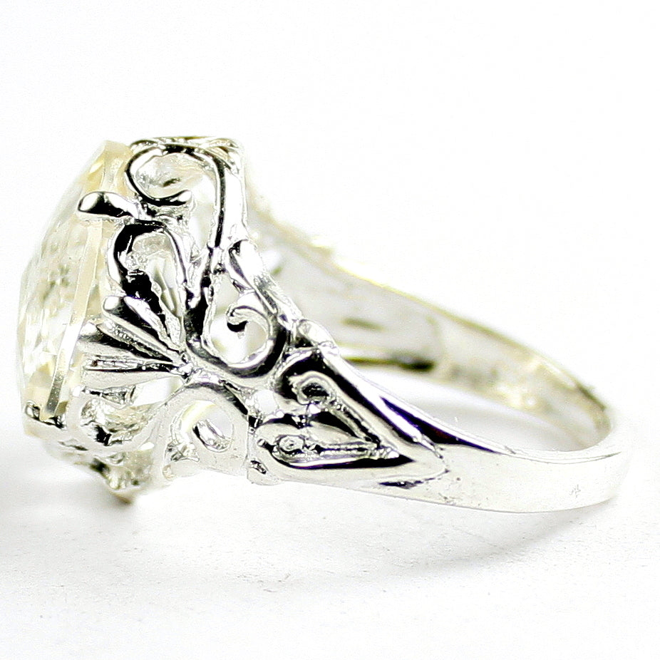 SR114 Silver Topaz 925 Sterling Silver Ring, Image 3