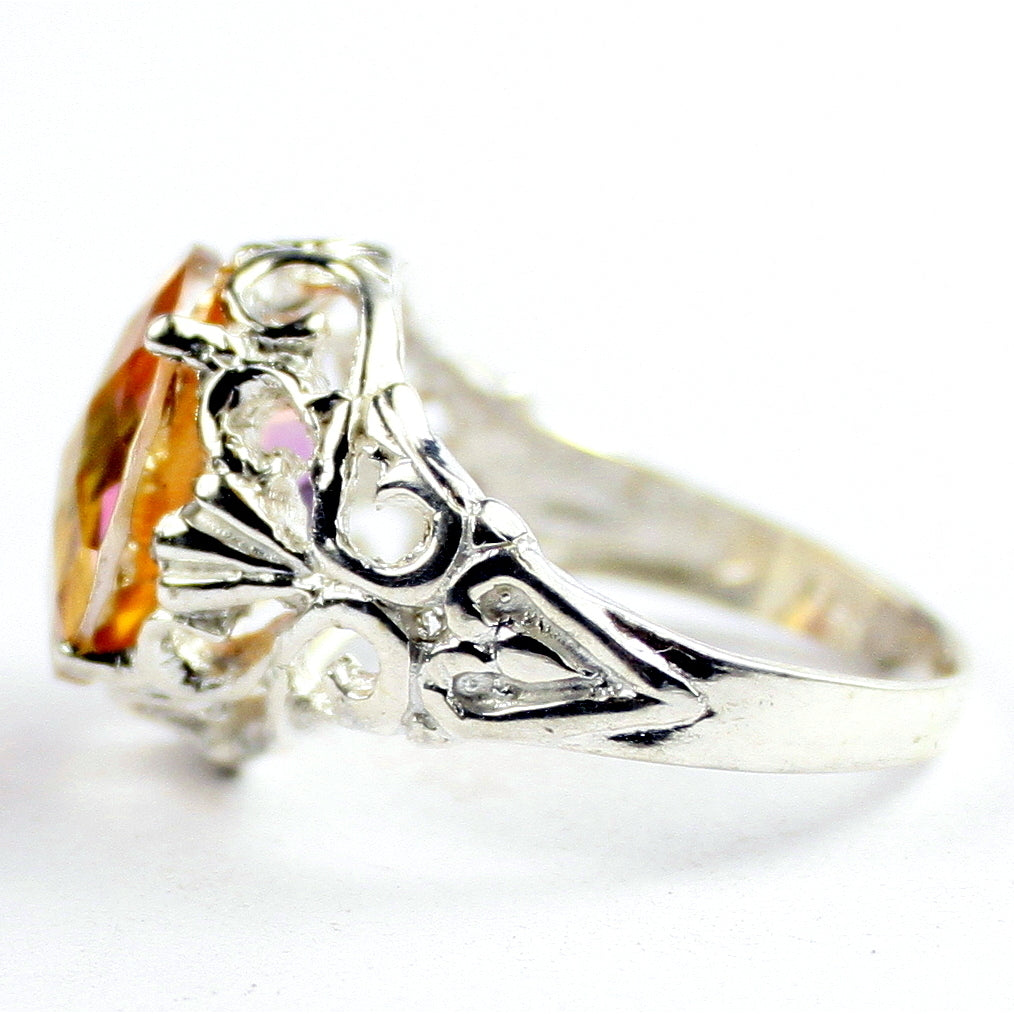 SR114 Twilight Fire Topaz 925 Sterling Silver Ring Image 3