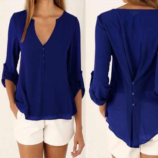 Simple Sophisticated Blouse in 5 Colors Image 1