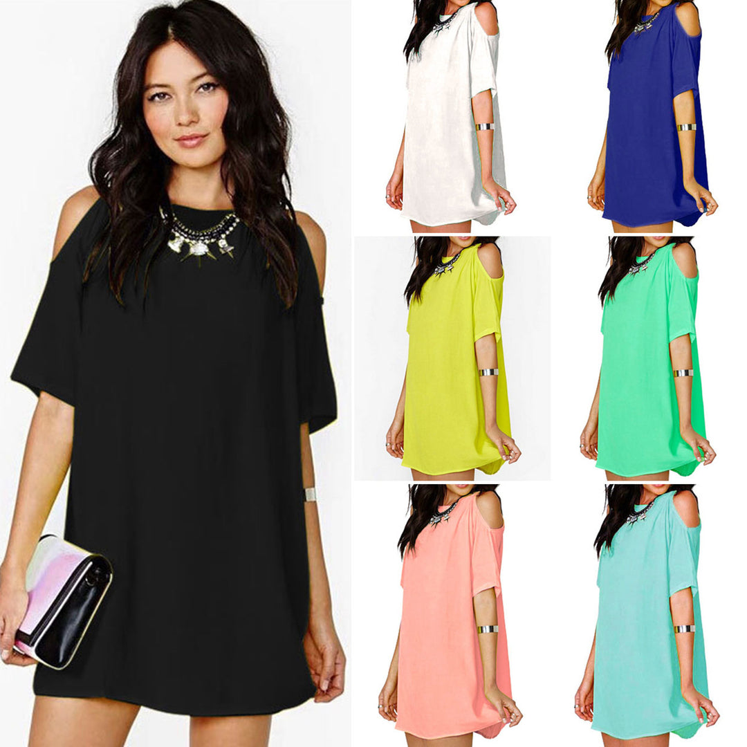 Cold Shoulder Tunic in 7 Colors Image 1