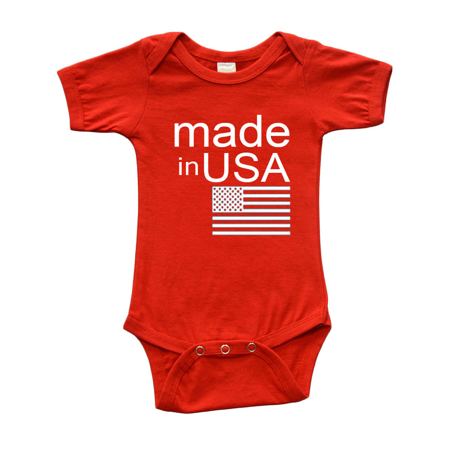 Infant Short Sleeve Onesie - made in USA Image 1