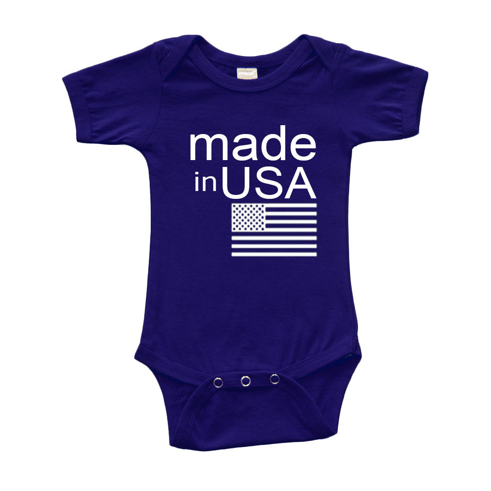 Infant Short Sleeve Onesie - made in USA Image 2