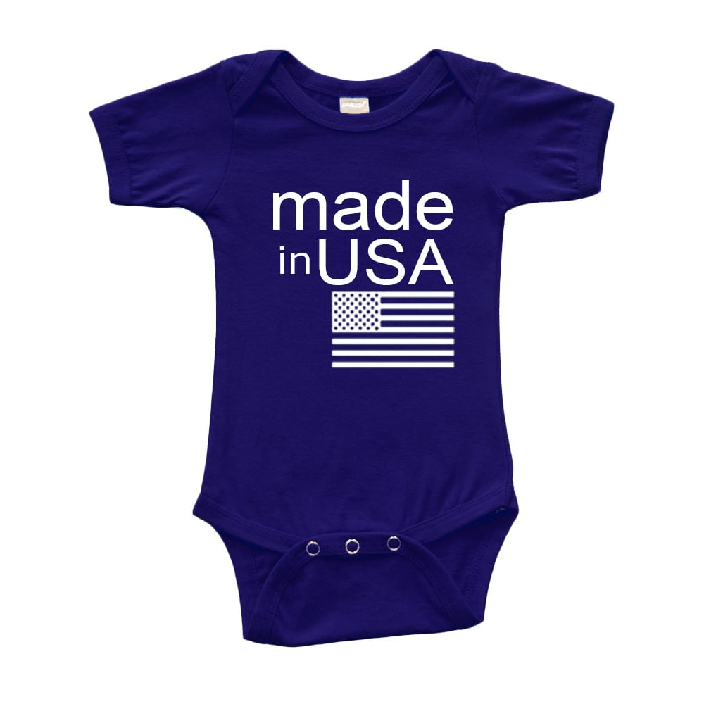 Infant Short Sleeve Onesie - made in USA Image 1