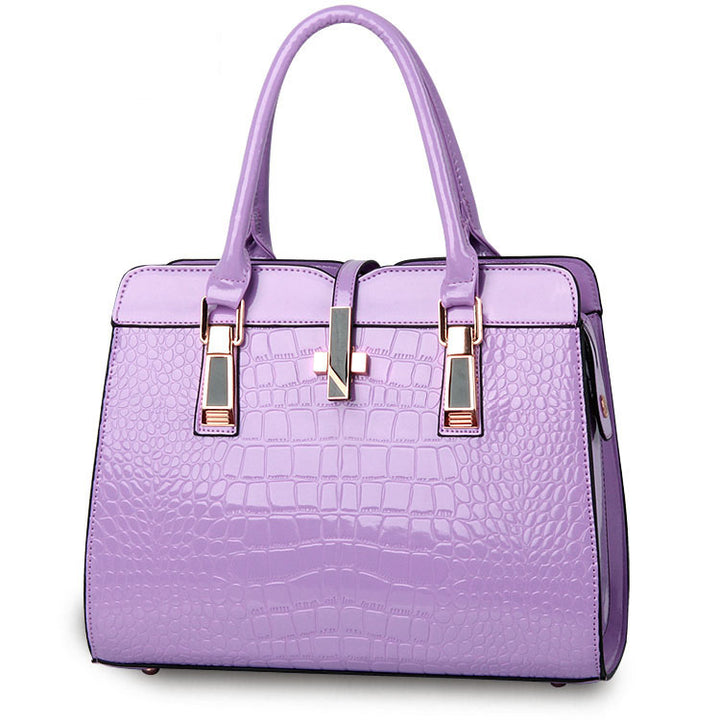 Fashion Crocodile Pattern Handbag Shoulder Bag Image 8