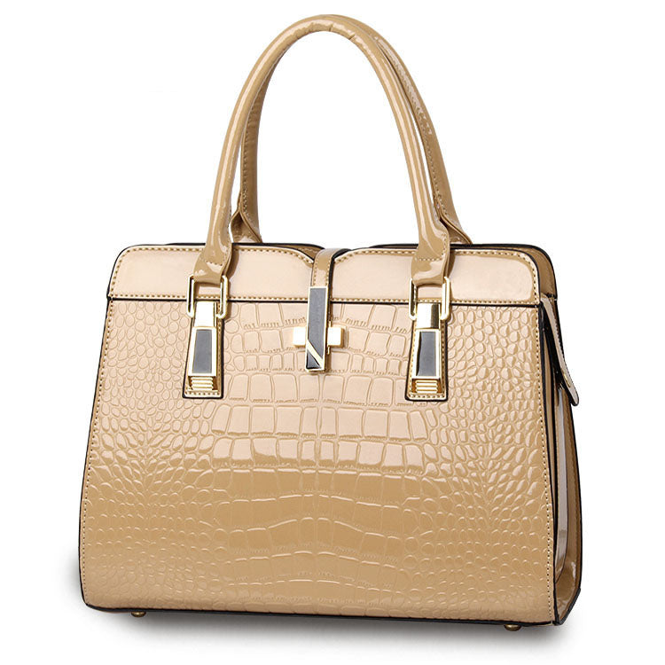 Fashion Crocodile Pattern Handbag Shoulder Bag Image 3