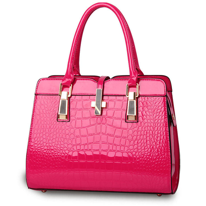 Fashion Crocodile Pattern Handbag Shoulder Bag Image 9