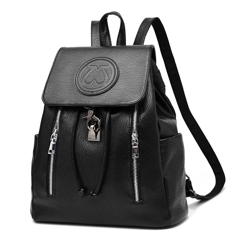 Embossed Fashion Casual Backpack Image 1