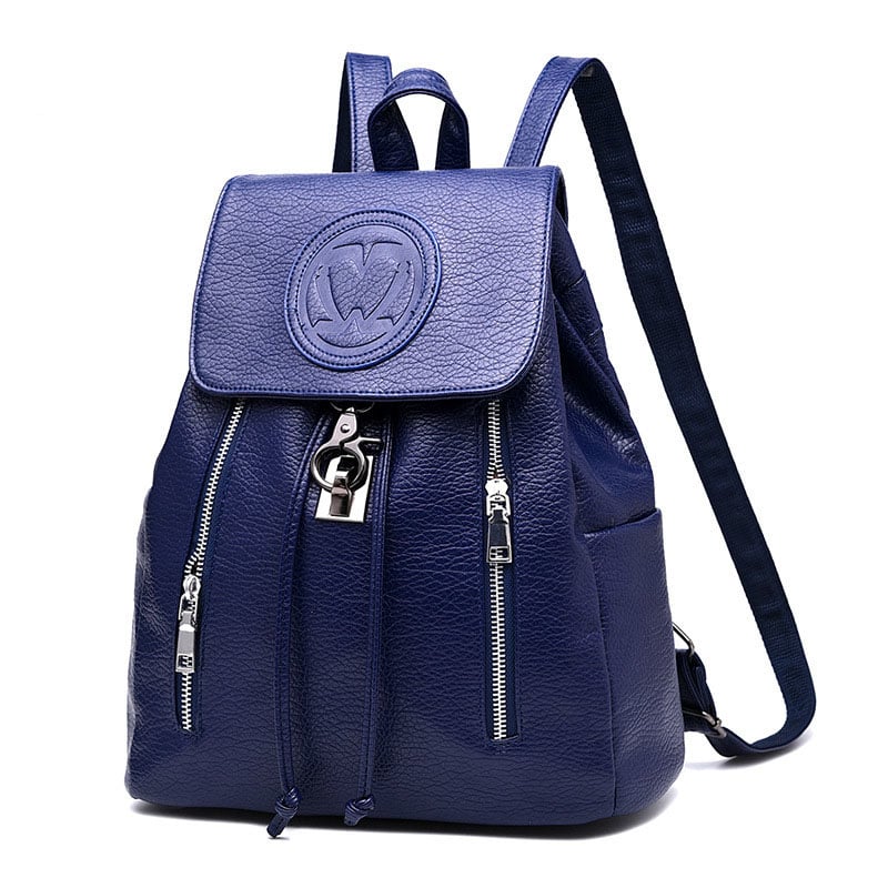 Embossed Fashion Casual Backpack Image 1