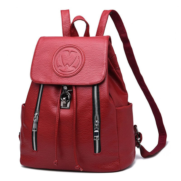 Embossed Fashion Casual Backpack Image 1