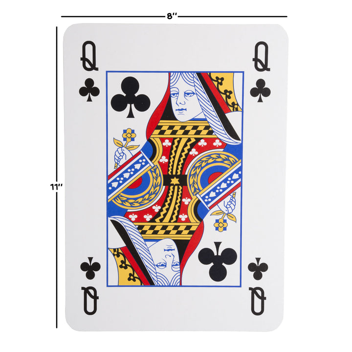 Giant Jumbo Playing Cards 8 x 11 Inches Plastic Coated Huge Deck of 52 Plus 2 Jokers Image 3