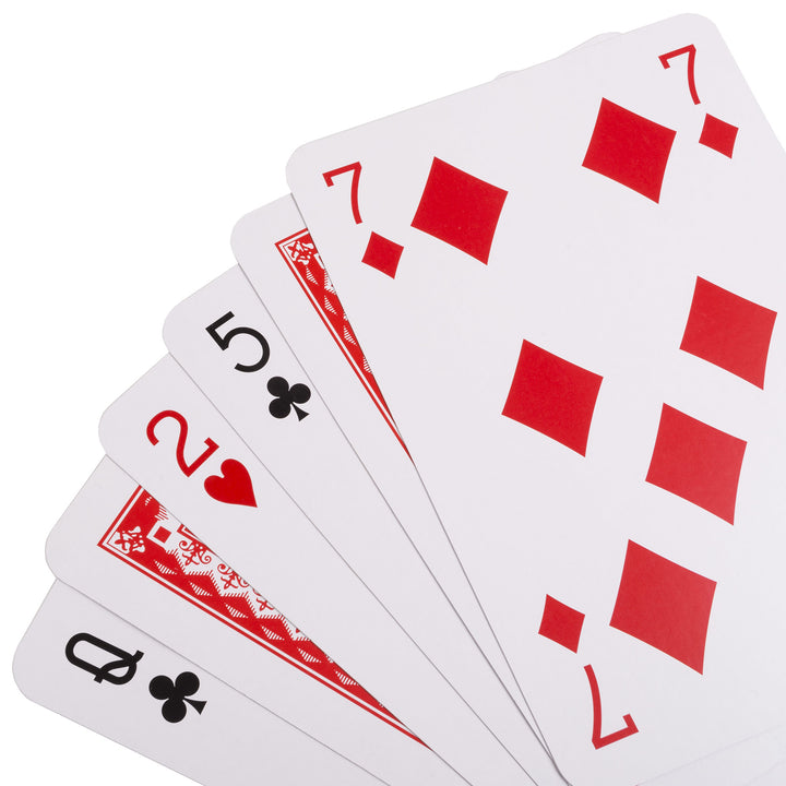 Giant Jumbo Playing Cards 8 x 11 Inches Plastic Coated Huge Deck of 52 Plus 2 Jokers Image 4