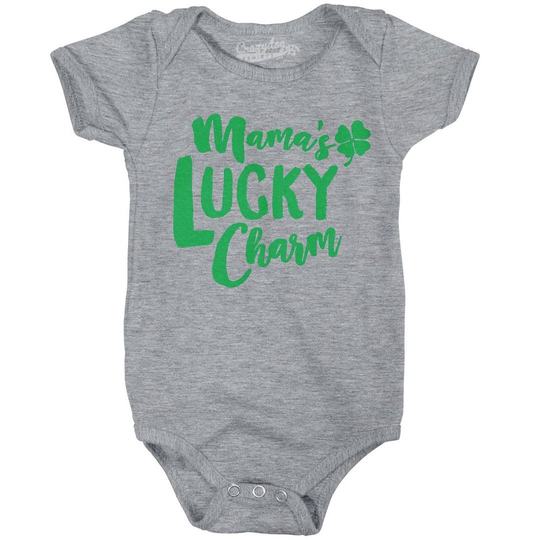 Baby Mamas Lucky Charm Funny Irish Shamrock Saint Patricks Day Infant Bodysuit Image 4