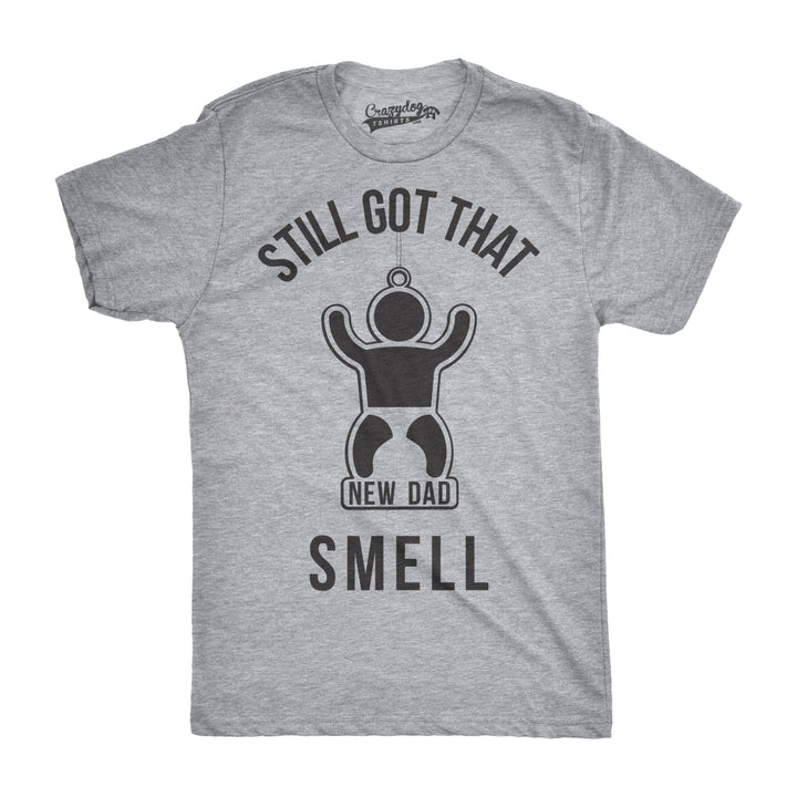 Mens New Dad Smell Funny T shirts for Dads Fathers Day Novelty Tees Humorous Image 1
