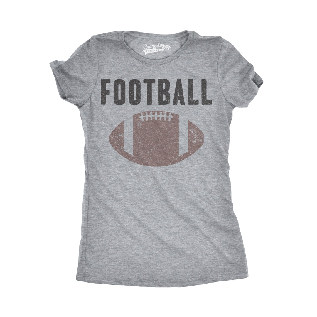 Womens Vintage Football T shirt Funny Sunday Game Day Tee for Ladies Graphci Image 1