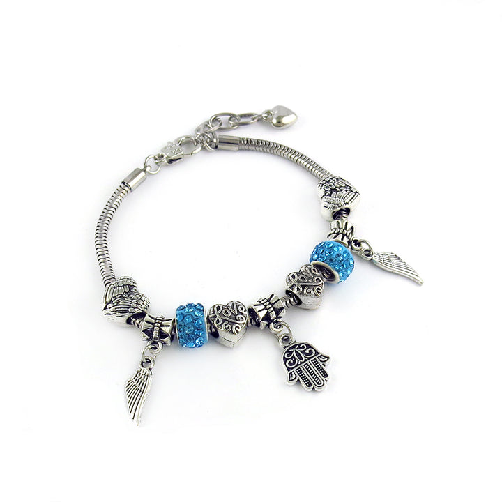 Crystal Hamsa and Dream Catcher Charm Bracelets Image 3