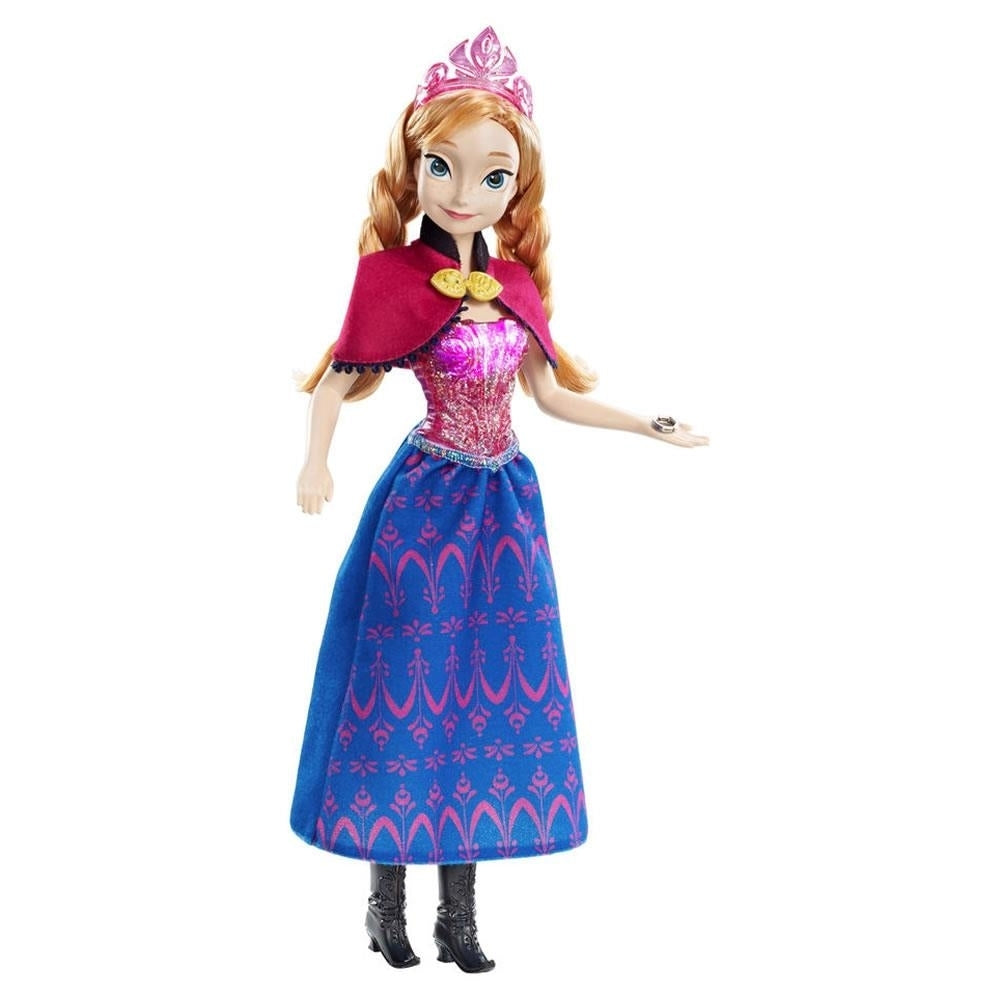Disney Frozen Musical Magic Anna Doll Princess Music and Lights Mattel Image 1