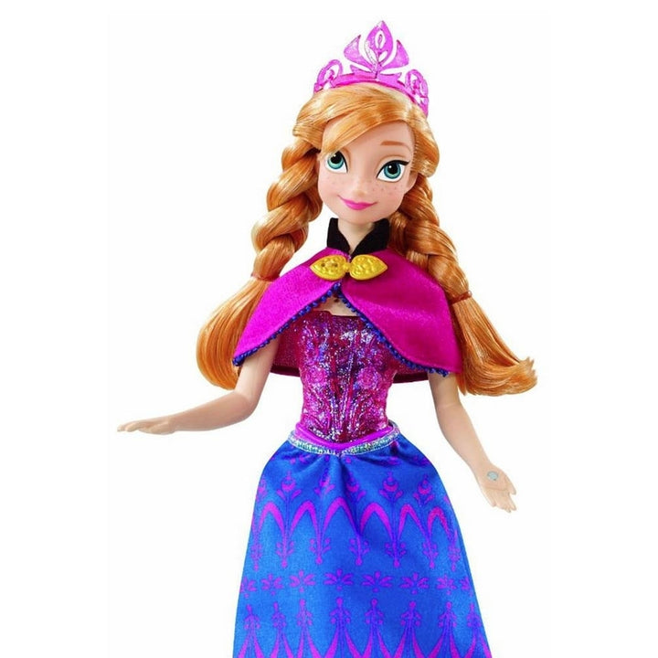 Disney Frozen Musical Magic Anna Doll Princess Music and Lights Mattel Image 4