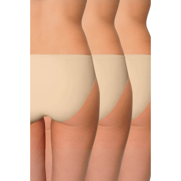 AQS Ladies Seamless Nude Bikini 3 Pack Three-pack of womens seamless bikini Image 2