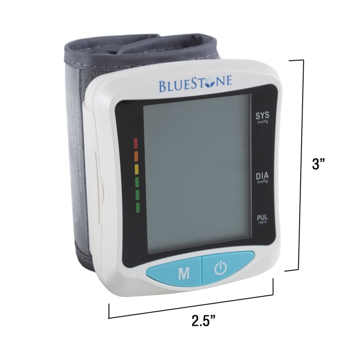 Bluestone Automatic Wrist Blood Pressure and Pulse Monitor 4 Person Memory Image 3