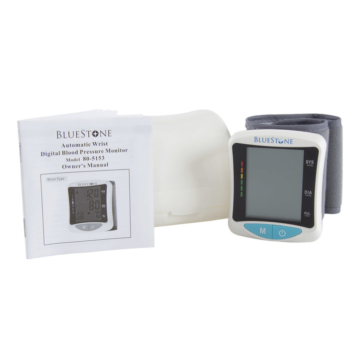 Bluestone Automatic Wrist Blood Pressure and Pulse Monitor 4 Person Memory Image 4
