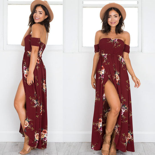 Floral Bandeau Maxi Dress Image 4