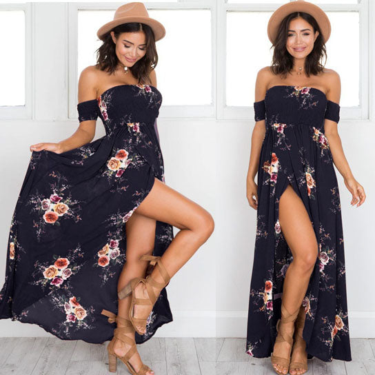 Floral Bandeau Maxi Dress Image 6